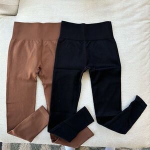 Brand New Ribbed Compressive Leggings